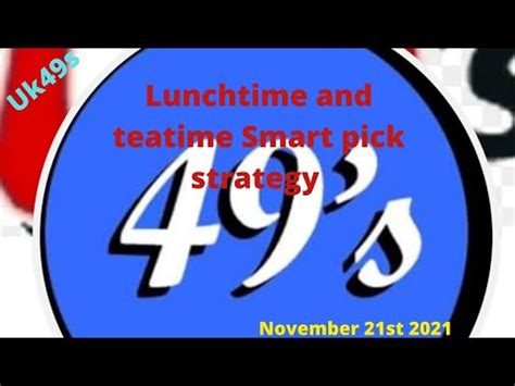 uk 49 lunchtime smart pick